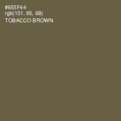 #655F44 - Tobacco Brown Color Image